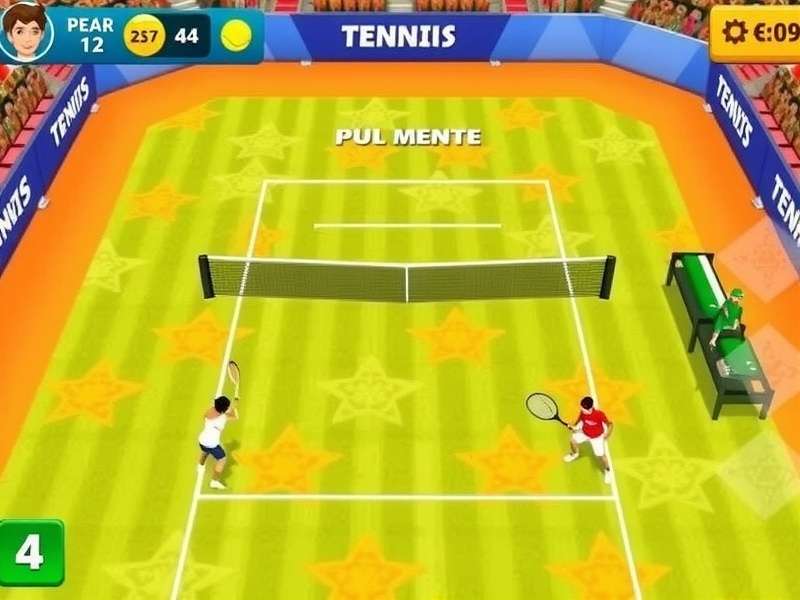 Tennis Clash Power Pro Game Screenshot